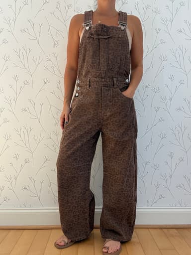 Vintage Leopard Overalls