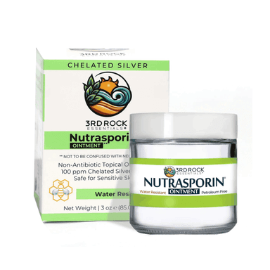 Nutrasporin® - 3oz JAR - All Natural First Aid Ointment 100ppm Silver Gel (Water Resistant)