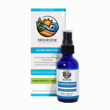 Silver Infusion 150 PPM Chelated Silver Oxide Supplement - 2 oz. Spray