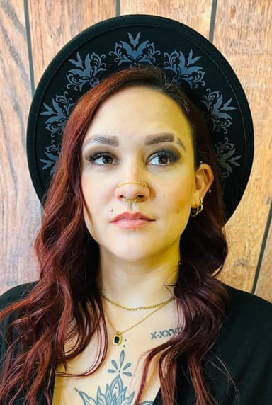 Black Charcoal Bat Damask Vegan Felt Wide Brim Hat