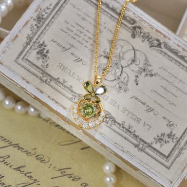 Verdant Butterfly Waltz Necklace
