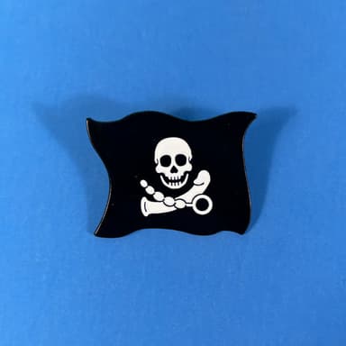 Pirate's Booty - Enamel Pin - Dildo Pirate Flag