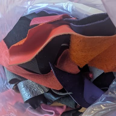 Leather Craft Scrap Bags - Bulk 2lb - Assorted - Make it Yourself