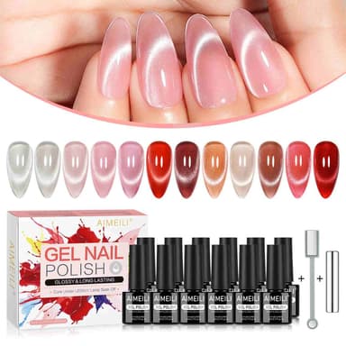 AIMEILI Cat Eye Gel Polish Set – 12 Colors 48
