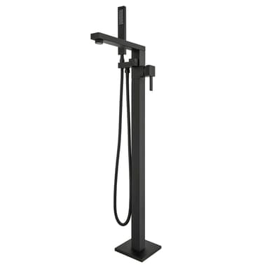 Free Standing Tub Faucet, 360° Swivel High Flow Freestanding Bathtub Faucet with Handheld Shower