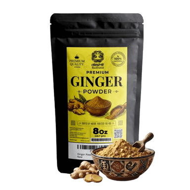 Premium Ginger Powder 8oz for Tea, Cooking & Baking – 100% Pure Ginger.