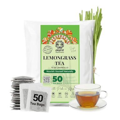 50 Lemongrass Tea Bags, Te De Limon, 100% Natural, Premium Lemon Grass Tea, Relaxing & Calming, Non-GMO, Caffeine-Free. by Akshit.