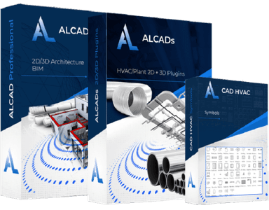 ALCAD Professional 2D/3D with all 2D & 3D MEP Plugins – Annual License