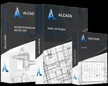 ALCAD Professional 2D/3D with all 2D MEP Plugins – Annual License