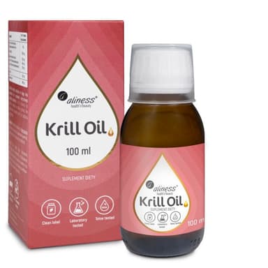 Aliness, Krill Oil Omega 3 with Astaxanthin, 100 ml