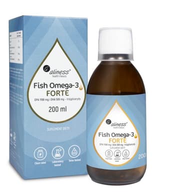 Aliness, Fish Omega 3 FORTE 50/25 Triglycerides, 200 ml