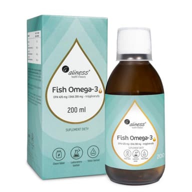 Aliness, Fish Omega 3 Triglycerides 18/12, 200 ml