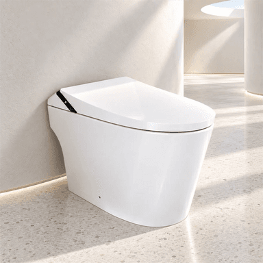 ExBrite Smart Pro ADA Height Smart Bidet Toilet with Auto Open & Close, Foam Shield, UV Sterilization, Heated Seat and Built-In Pump