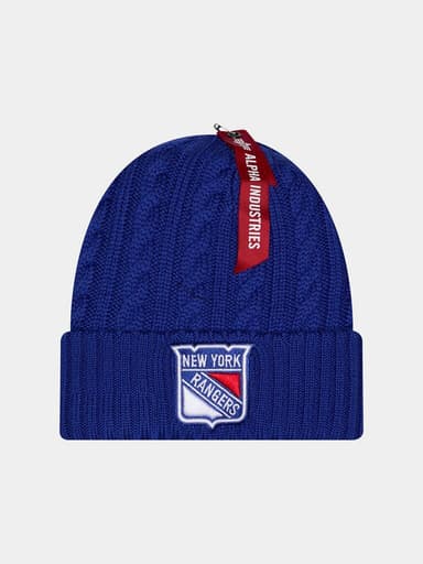 NEW YORK RANGERS X ALPHA X NEW ERA SHORT CUFF KNIT BEANIE