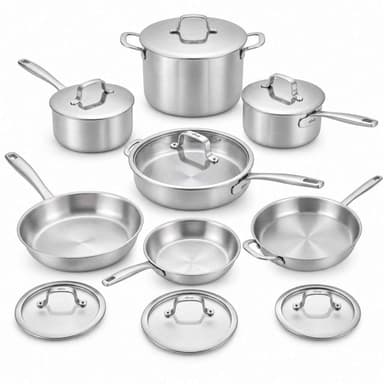 5-Ply Stainless Cookware Set, 14-Piece