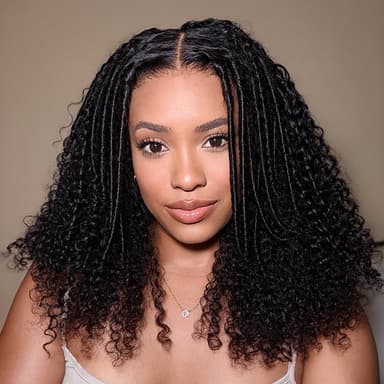 24 H Shipping Amanda 7x5 Bohemian Curly Glueless Wig HD Lace Wear & Go Wigs