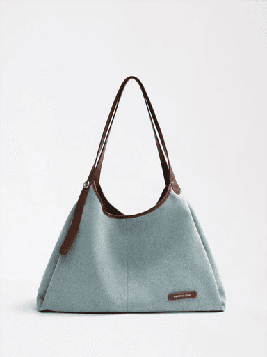 Berry Denim Tote