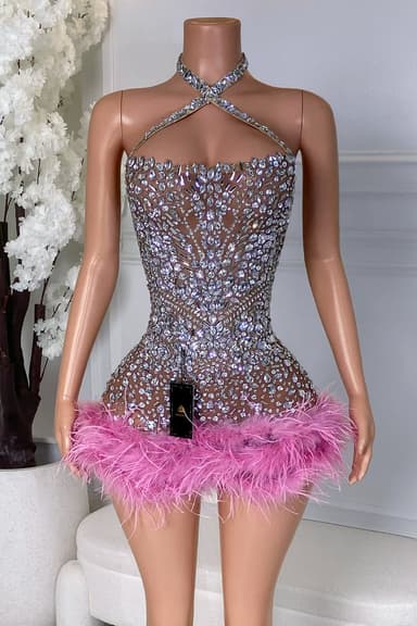Limoris Feather Dress(Ready to ship)