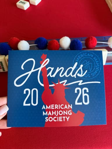 2026 AMERICANA Mahjong Card - NEW DESIGN - Set of 4