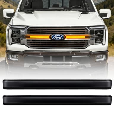 Smoked LED Amber Lights w/ Sequential Turn Signal For 2024+ Ford F-150 King Ranch/ Platinum (ETA Mid October)