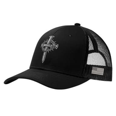 Nail Cross Trucker Hat