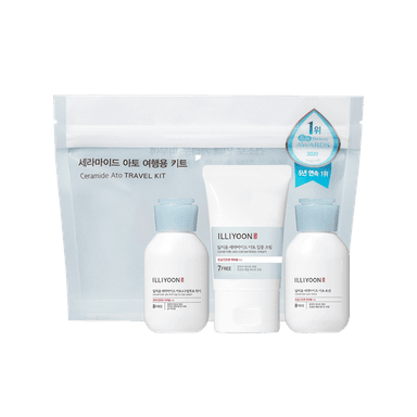 ILLIYOON CERAMIDE ATO Cream & Travel KIT(Cream 30ml + Lotion 50ml+Wash 50ml)