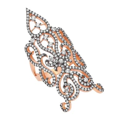 Diana Statement Ring in Rose Gold