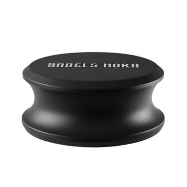 Angels Horn  HiFi Vinyl Record Weight Stabilizer High Mass 303 gram Aluminum LP Disc Turntable Accessory with Oxide plating layer and  Protective Leather Pad fo
