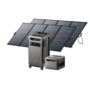 Anker SOLIX F3800 + Expansion Battery + 2× 400W Solar Panel