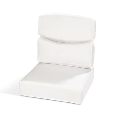 Smile Outdoor Chair Cushion Set, Sunbrella Fabric Deep Seating Cushions, Canvas Natural