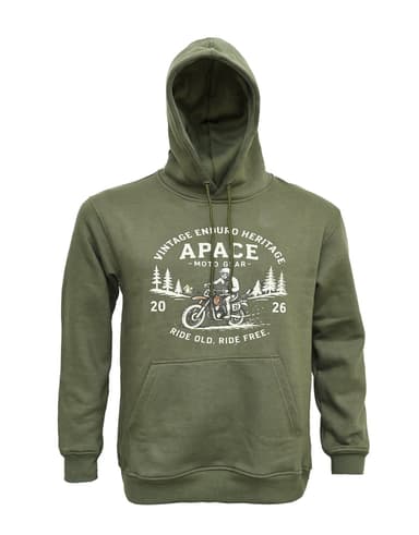 Apace Olive Green Pull Over Hoodie