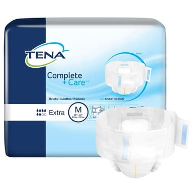 Incontinence Brief TENA Complete + Care Ultra™ Adult Large Unisex Disposable Moderate Absorbency
