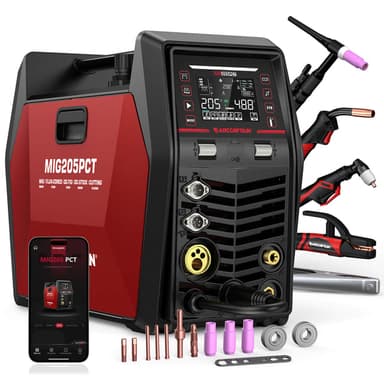 Arccaptain MIG205PCT MIG Welder and Cutter Combo 8 in 1 Welder