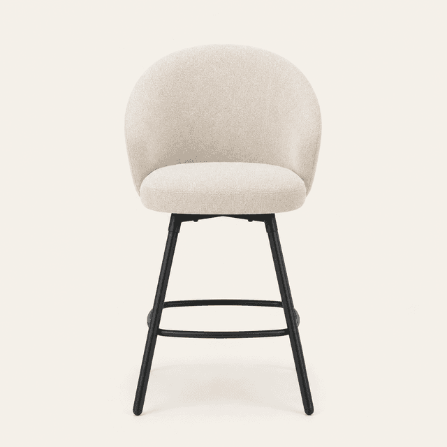 Sebastian Upholstered Swivel Counter Stool | Set of 2