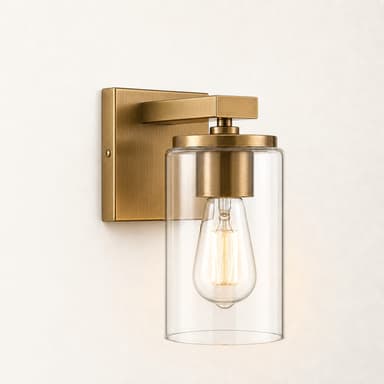 MERIDIAN Bathroom Vanity Light - 1-Light — Splash-Safe Bathroom Mirror Lighting