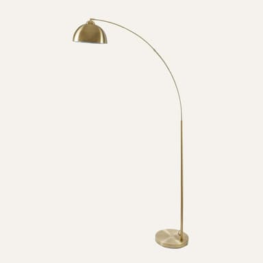 Venice Antique Brass Arc Floor Lamp – Extra-Tall Arched Statement Lighting (79”)