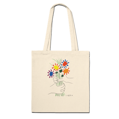 Pablo Picasso Bouquet of Peace 1958 artwork tote bag