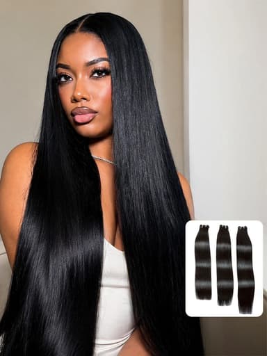 LUSTRE™ Raw | Silk Straight 100% Unprocessed Soft Long-Lasting Premium Human Hair Weft