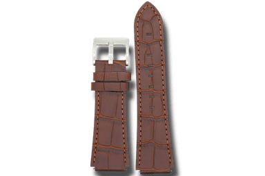 Constellation dark brown leather strap