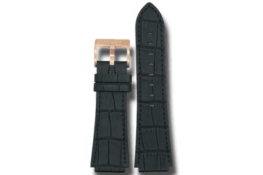 Constellation black leather strap (select clasp)