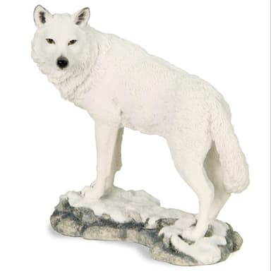 White Wolf of the North Statue