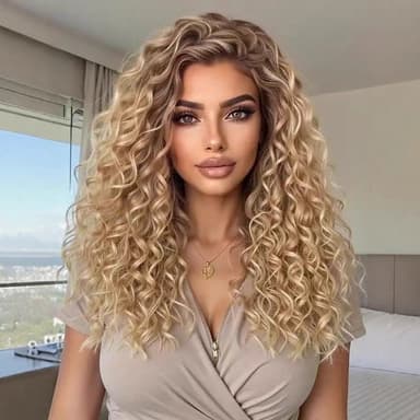 Sarina Front Middle Part Long Curls