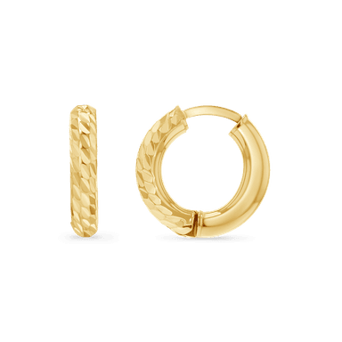 Two Faced Thick Tube Hoops