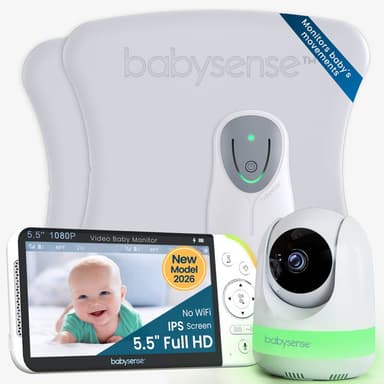 Babysense 8™ Breathing-Motion & Safety Alerts + Full HD Video