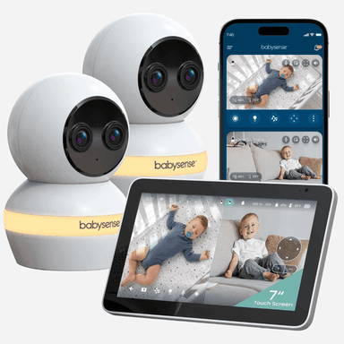 NEW Babysense Touch™ | Smart WiFi Baby Monitor With 7" Touchscreen (2 Cameras)