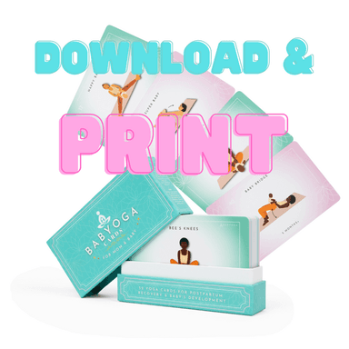 Digital PDF of Babyoga Cards