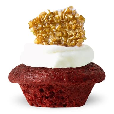 Gold Red Velvet Cupcake