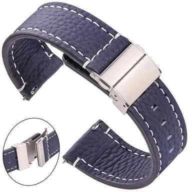 OnePlus Leather Watch Band, Pin Buckle Strap for Men Women, 20cm Wristband