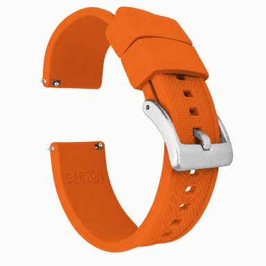 Pumpkin Orange Elite FKM Rubber Watch Band