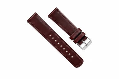 Genuine Italian Hand-stained Oxblood Leather Watch Band, Crafted in the USA